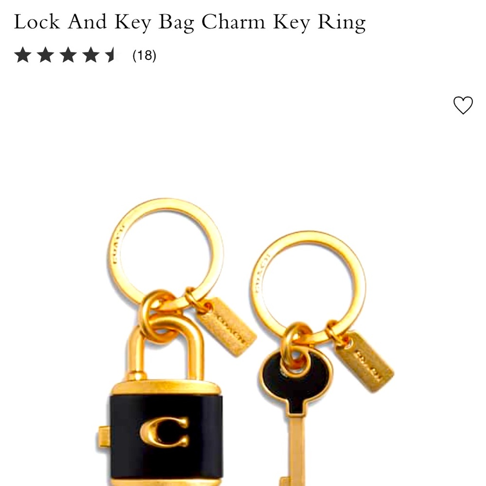 NEW!!  AUTHENTIC COACH LOCK WITH KEY CHAIN BEAUTIFUL AND HEFTY. ITS WORTH THE $